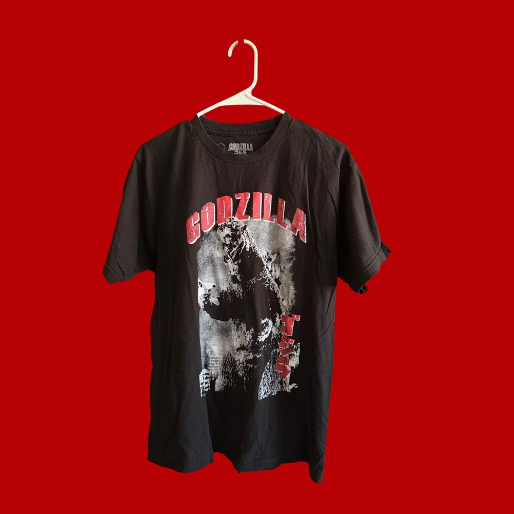 Godzilla King of the Monsters Graphic Tee Mens Large Black Kaiju Movie T-Shirt